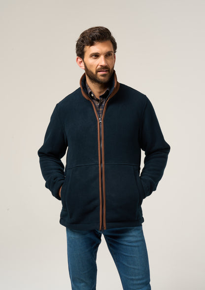 Aylsham Men's Fleece Jacket In Dark Navy