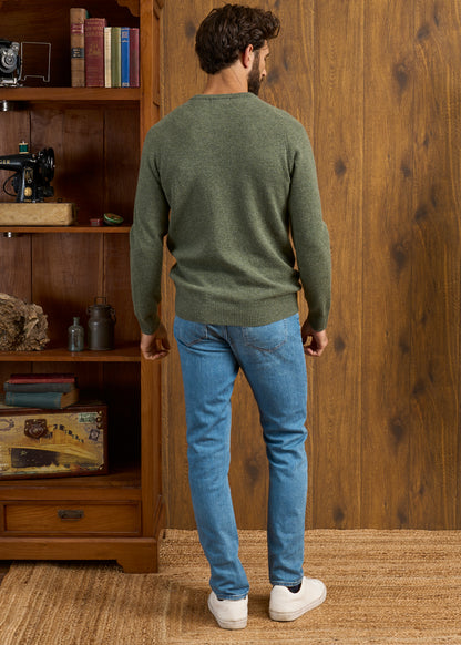 Dorset Men's Lambswool Jumper in Landscape - Classic Fit