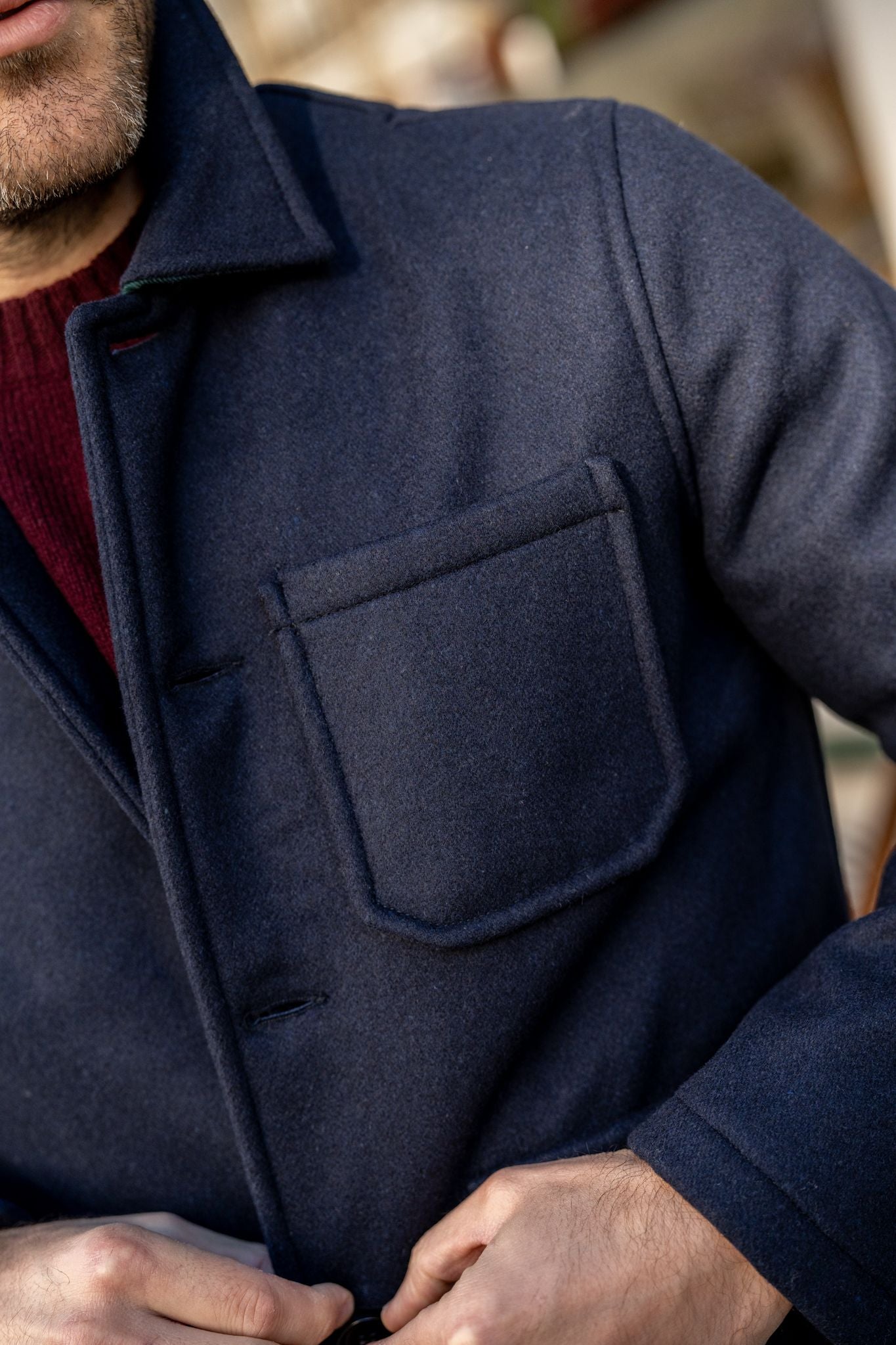 Ewen Men's Jacket In Navy