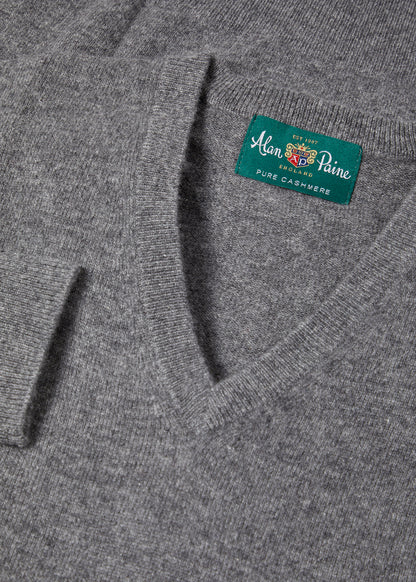 Mens Cashmere Jumper Grey