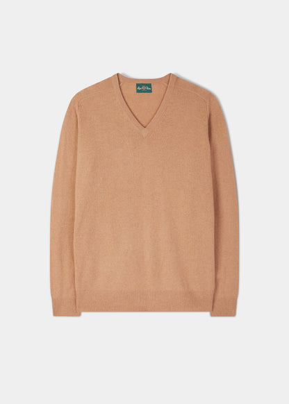 Hampshire Lambswool Jumper in Camel - Classic Fit