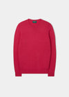 Leysmill Cotton Cashmere Jumper In Raspberry