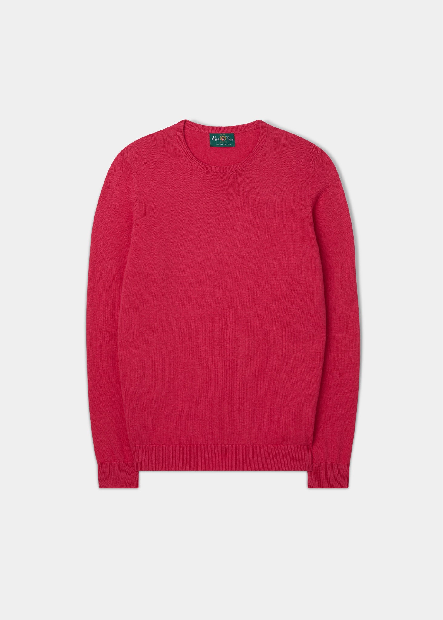 Leysmill Cotton Cashmere Jumper In Raspberry