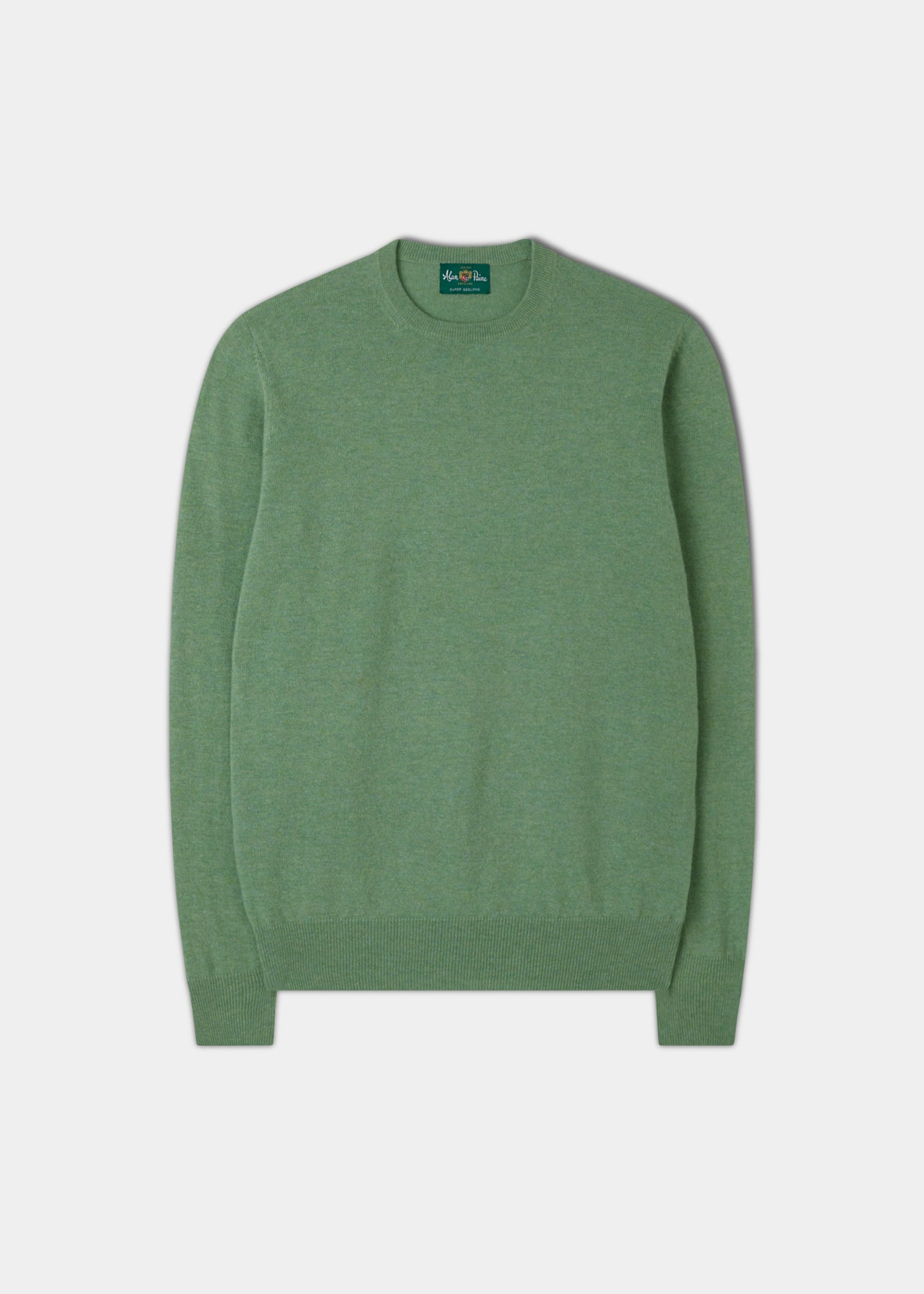 Geelong Crew Neck Jumper In Sage