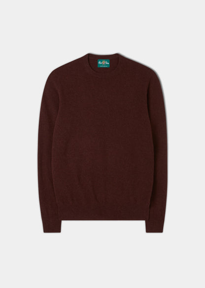 Geelong Crew Neck Jumper In Umber