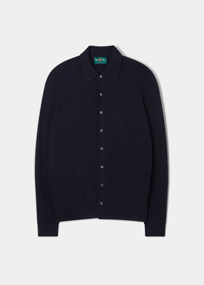 Medstead Men's Long Sleeve Shirt In Dark Navy