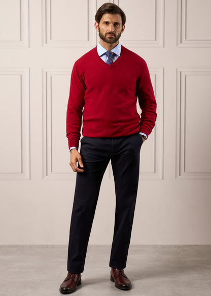 Mens-Cashmere-Jumper-Ruby