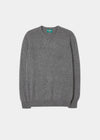 Geelong Crew Neck Jumper In Dark Grey