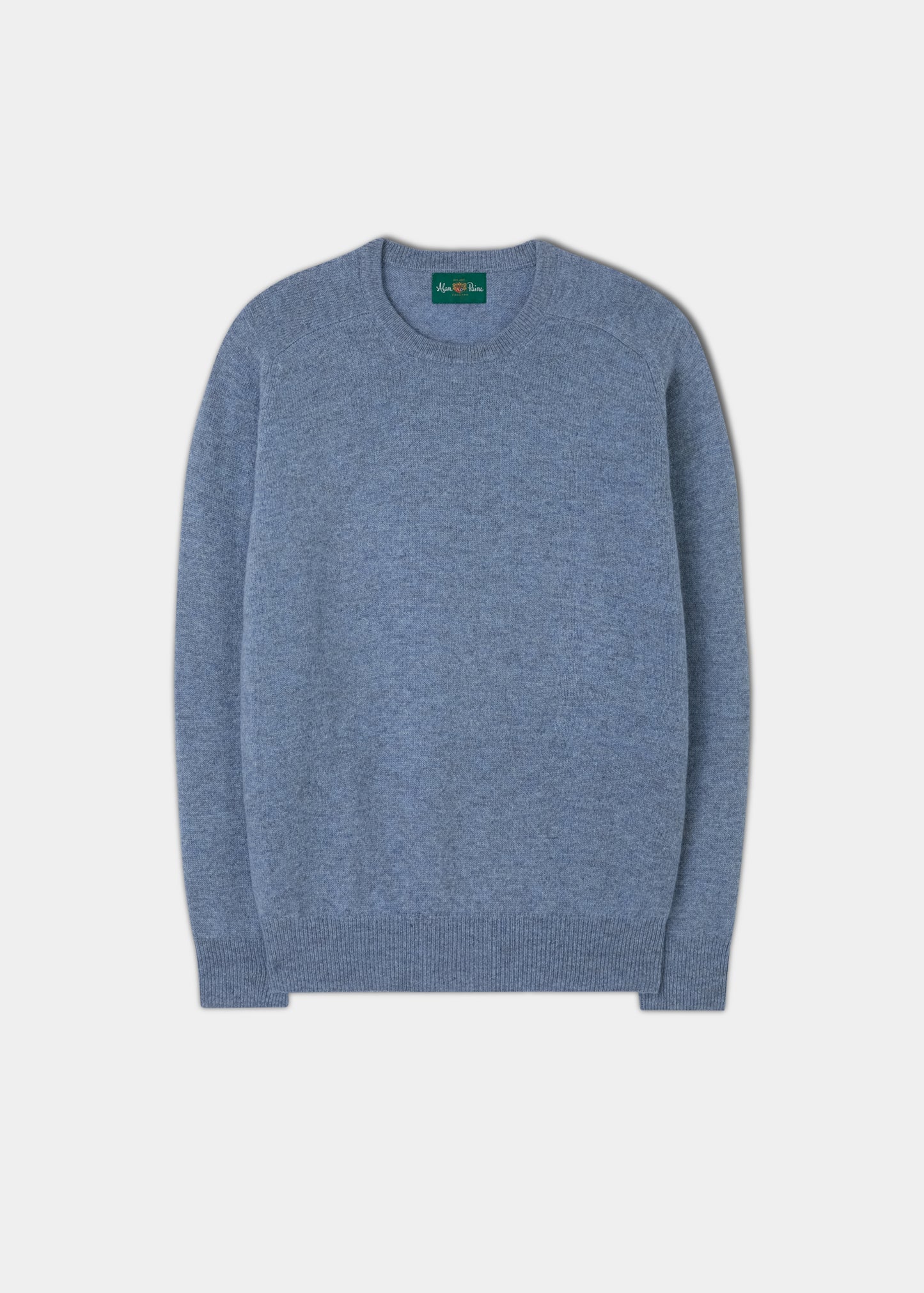 Lambswool Crew Neck Jumper in Light Blue