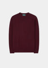 Lambswool Crew Neck Jumper in Rosso