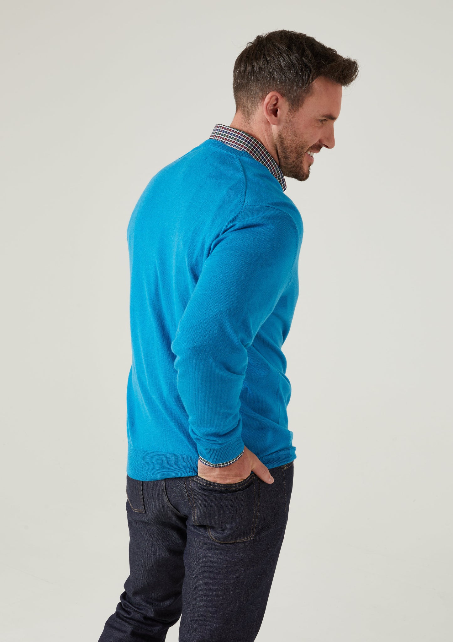 Millbreck Men's Merino Wool Jumper in Zircon