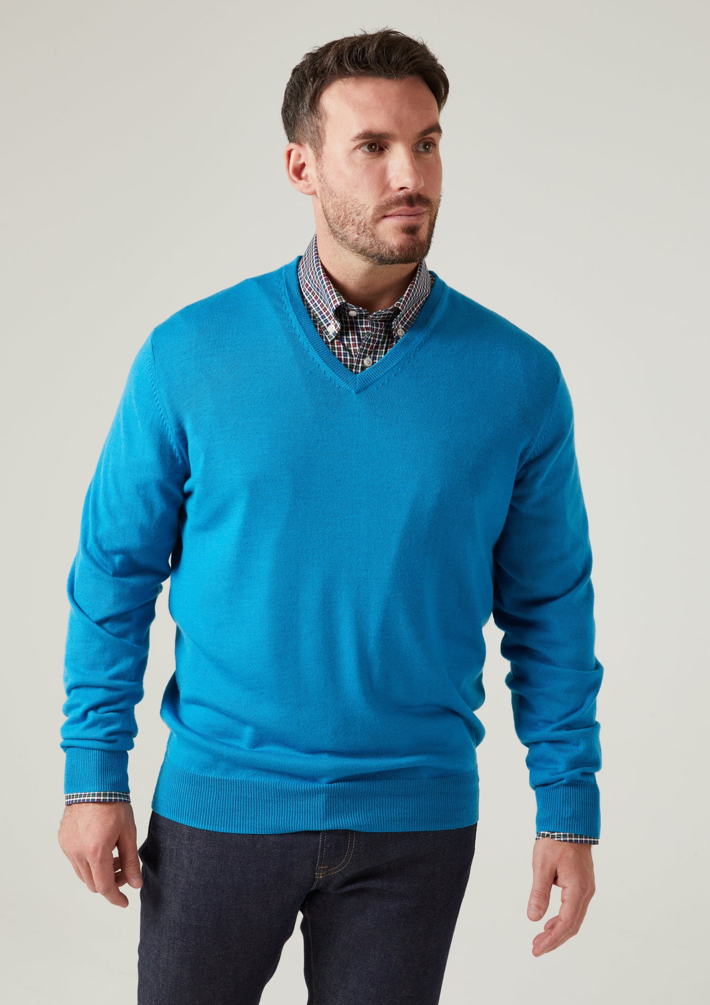 Millbreck Men's Merino Wool Jumper in Zircon