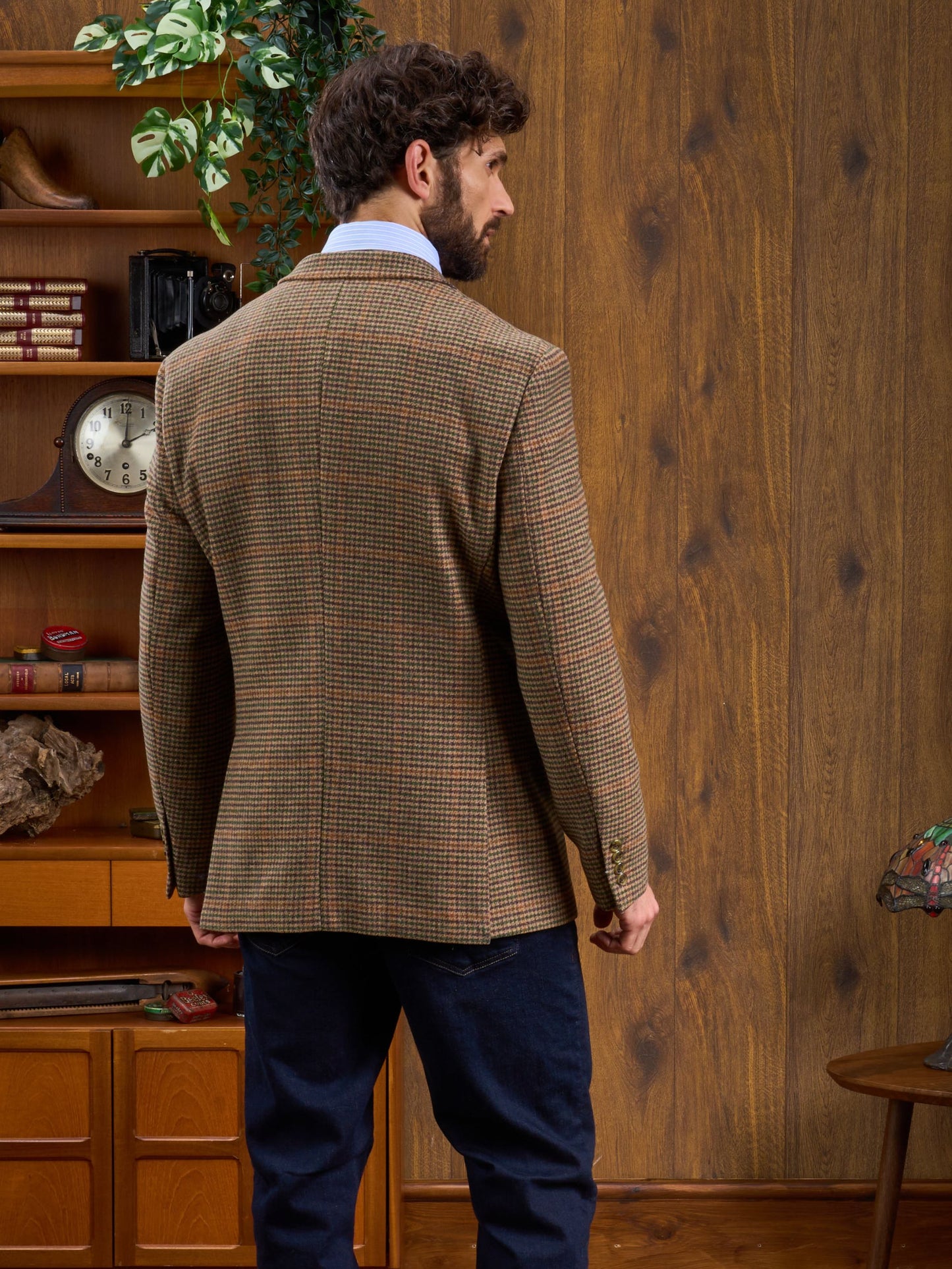 Surrey Tweed Lined Blazer In Sycamore