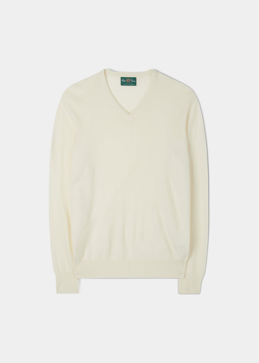 Haddington Cashmere Jumper in Eggshell 