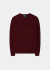 Haddington Cashmere Jumper in Sangria