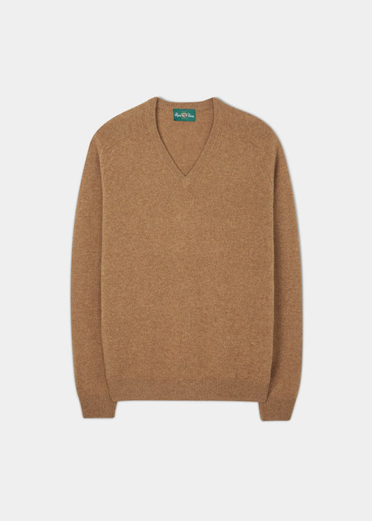 Kilsyth Men's Lambswool Jumper in Driftwood