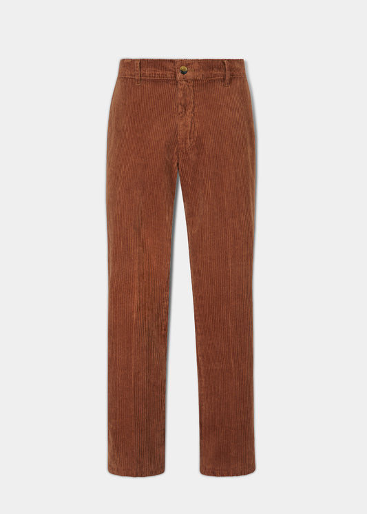 Pantalón de pana para hombre en tabaco