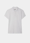 Ladies Pique Polo Shirt In White