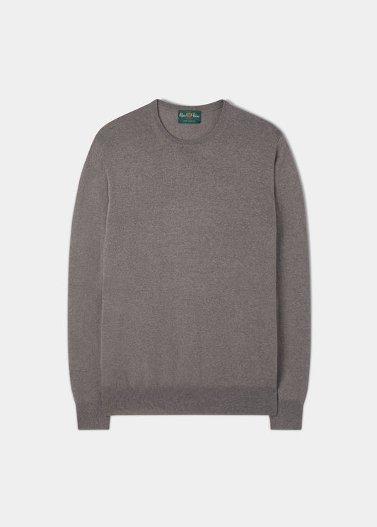 Radstone Men's Merino Wool Jumper in Mushroom