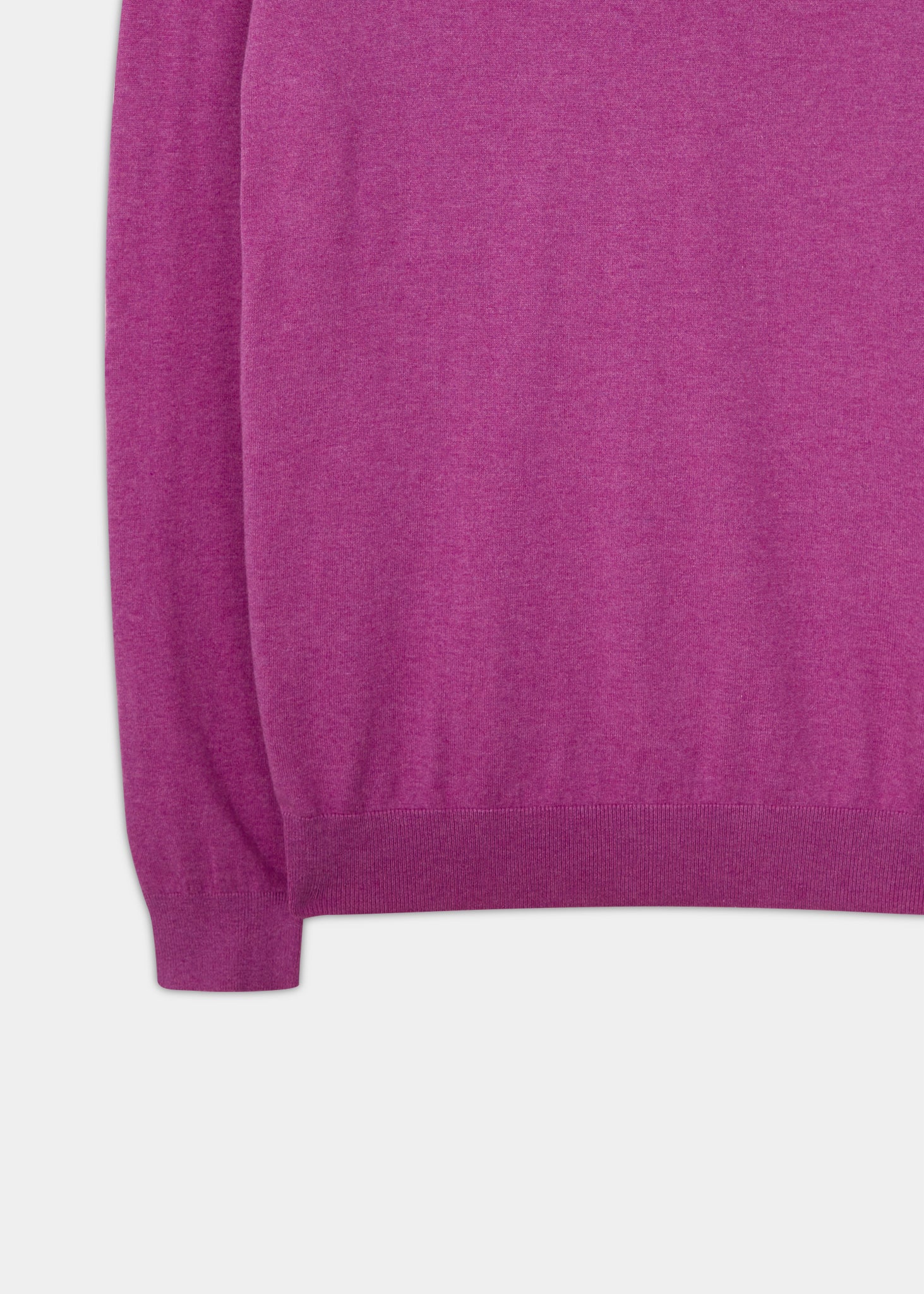 Men's luxury cotton crew neck jumper in orchid