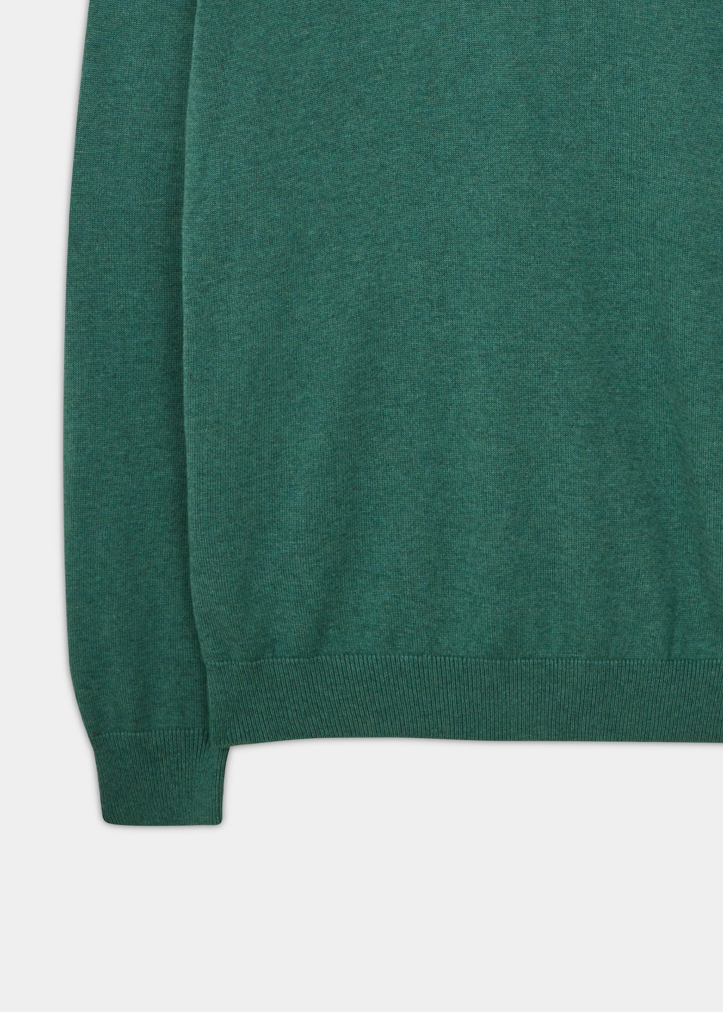 Alan Paine cotton cashmere v-neck jumper in moorland