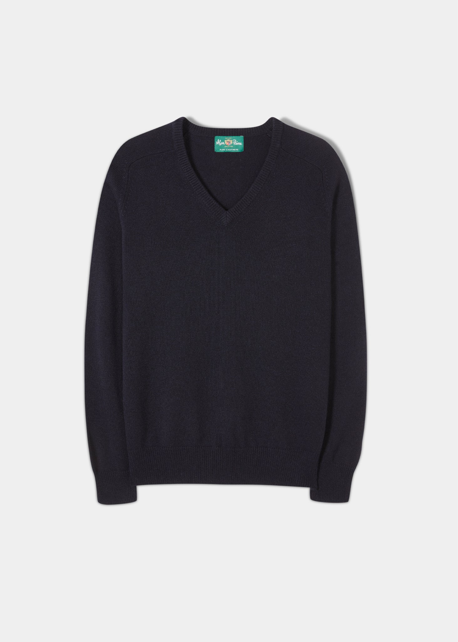 Cashmere Saddle Shoulder Dark Navy Jumper