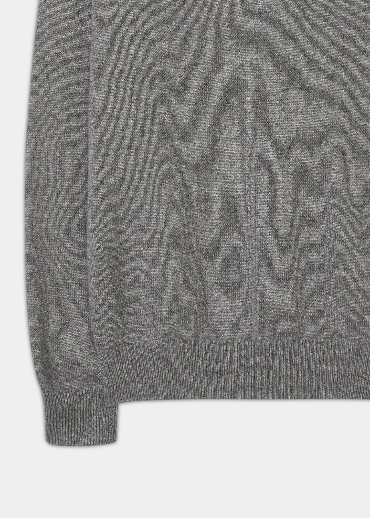 Cashmere Saddle Shoulder Grey Jumper