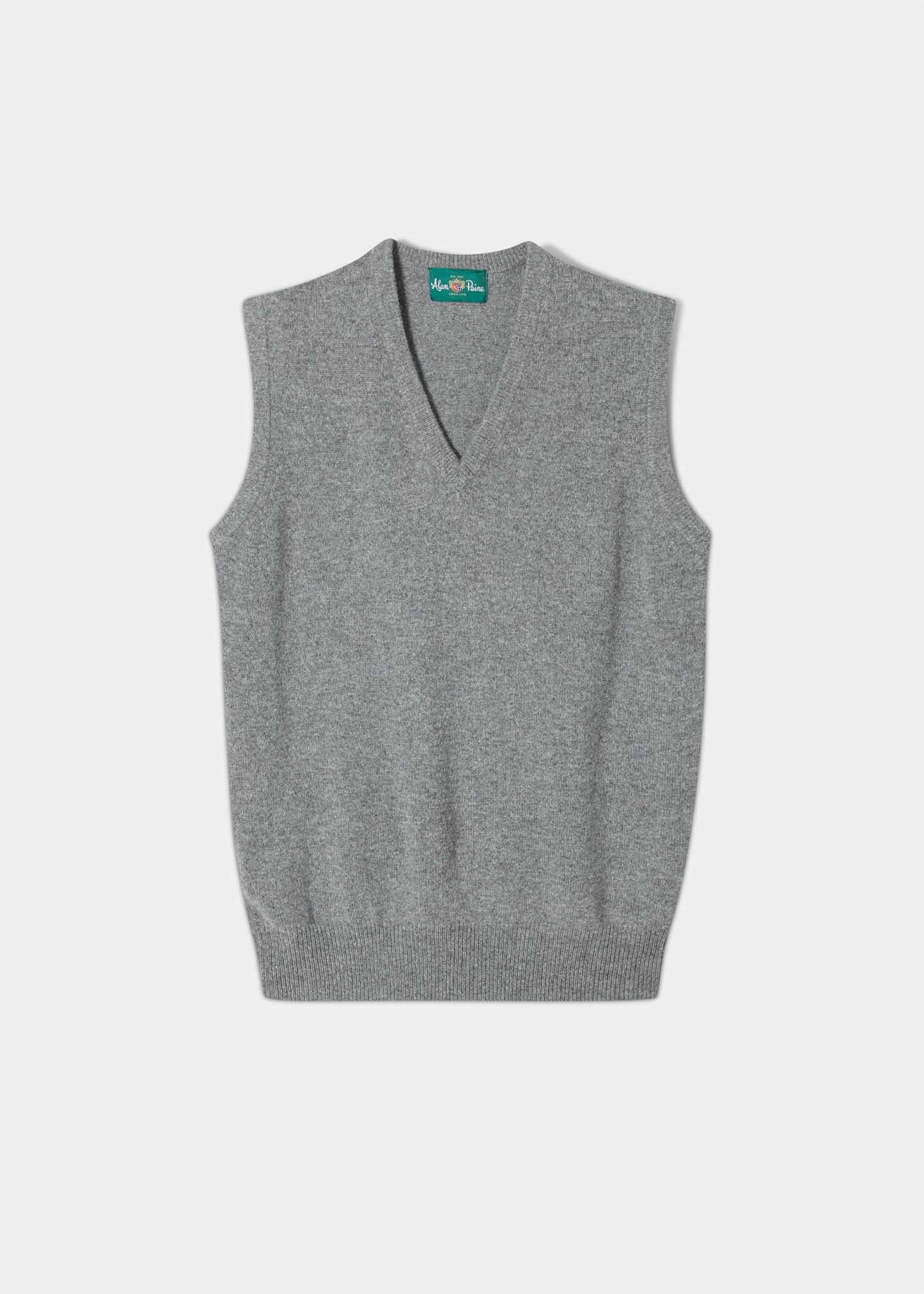 Lambswool-Slipover-Sweater-Grey-Mix