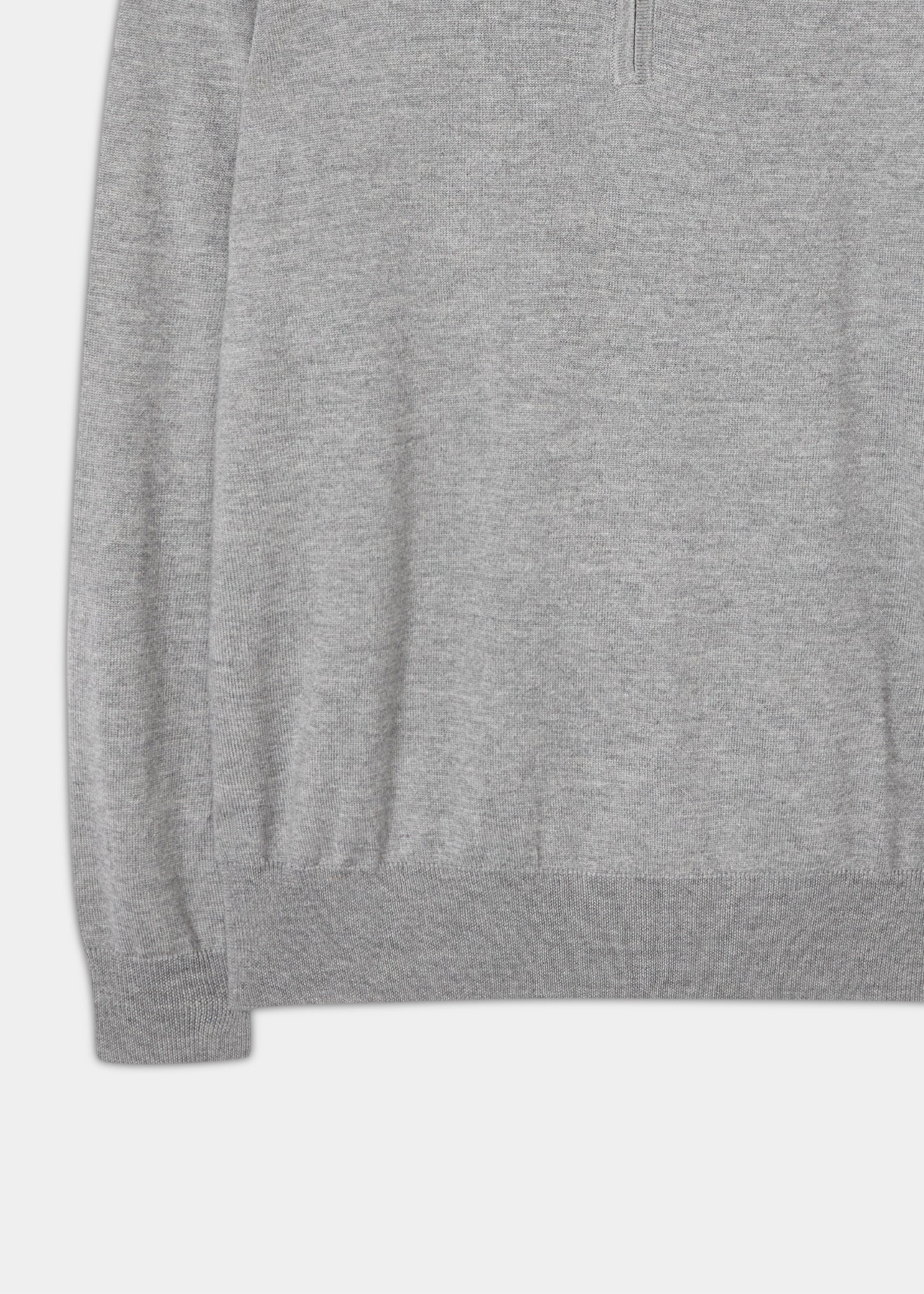 Merino-Wool-Half-Zip-Jumper-Grey