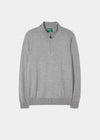 Merino-Wool-Half-Zip-Jumper-Grey