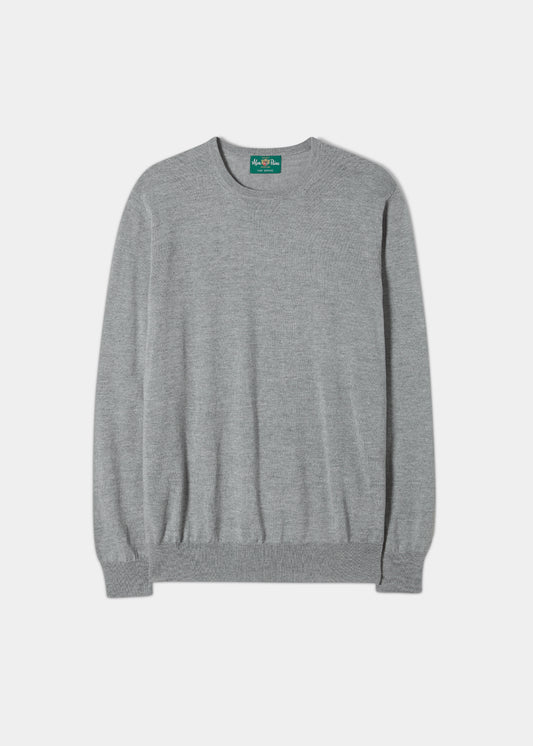 Merino-Wool-Jumper-Grey-Mix