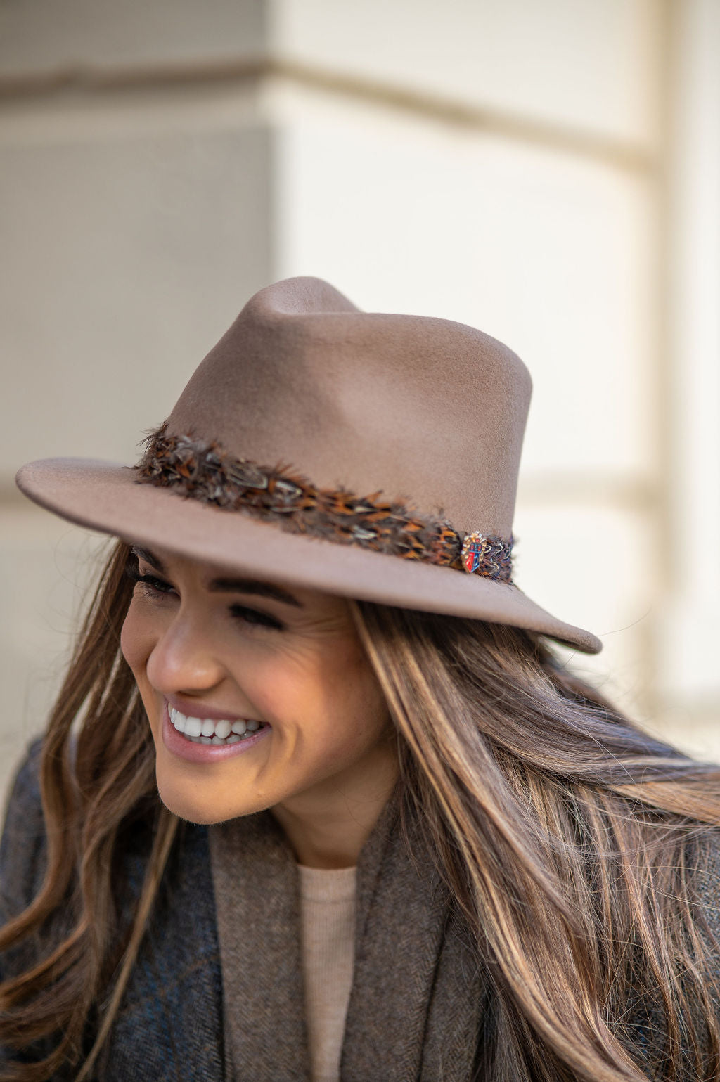 Sombrero Fedora Richmond para mujer en visón