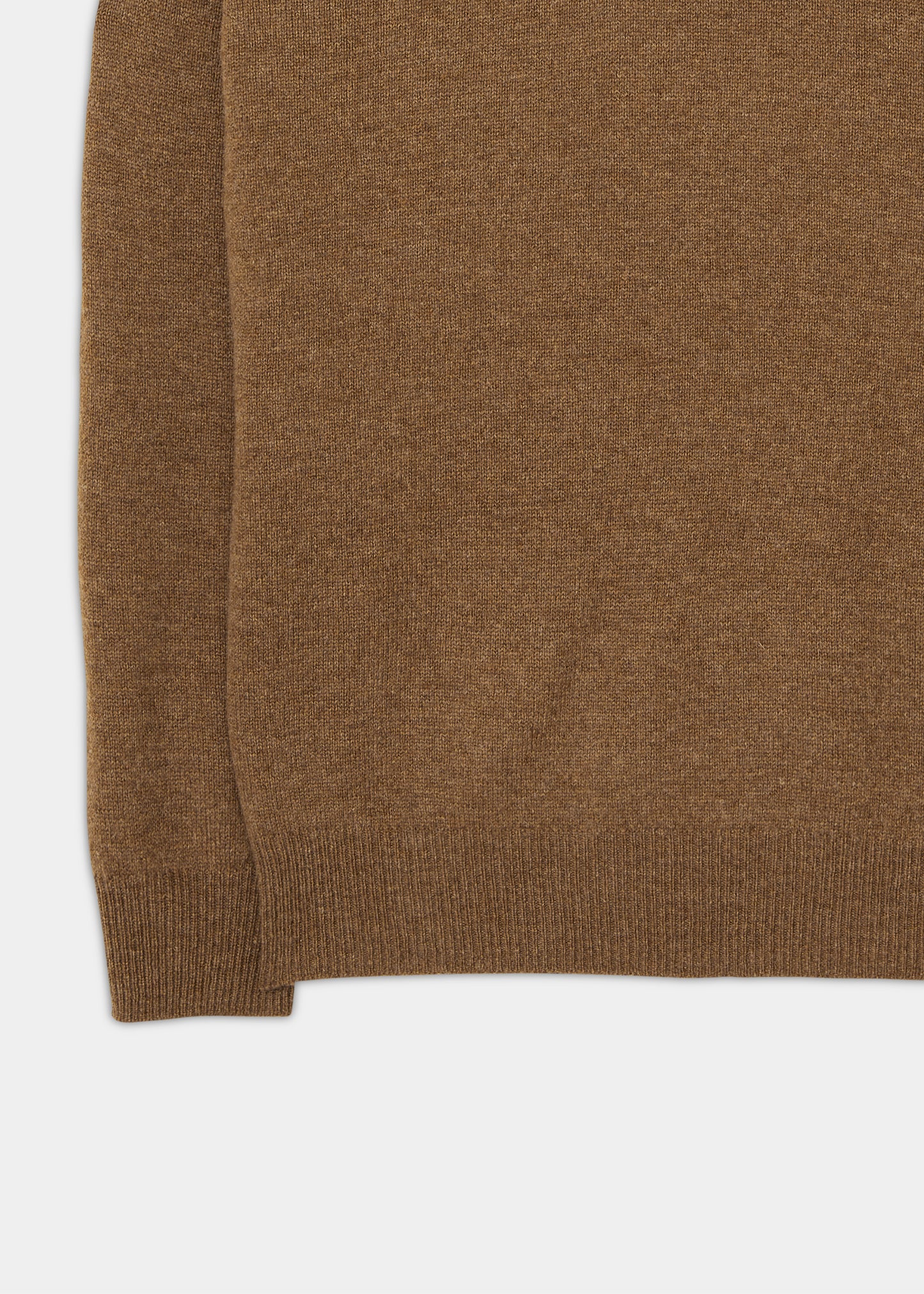 Men's Crew Neck Lambswool Jumper in Driftwood