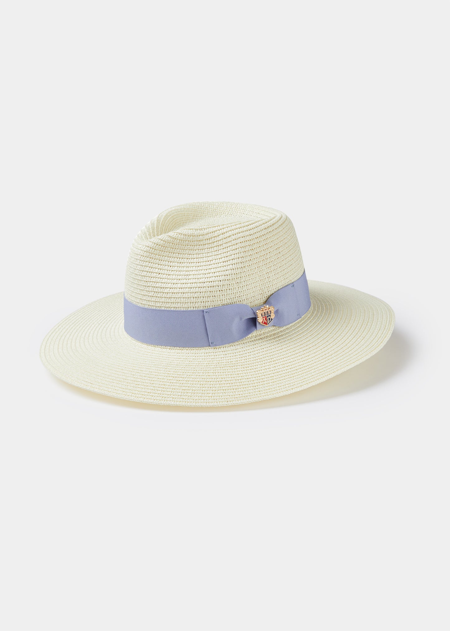 Sombrero De Paja Emelle Con Cinta Azul Anochecer